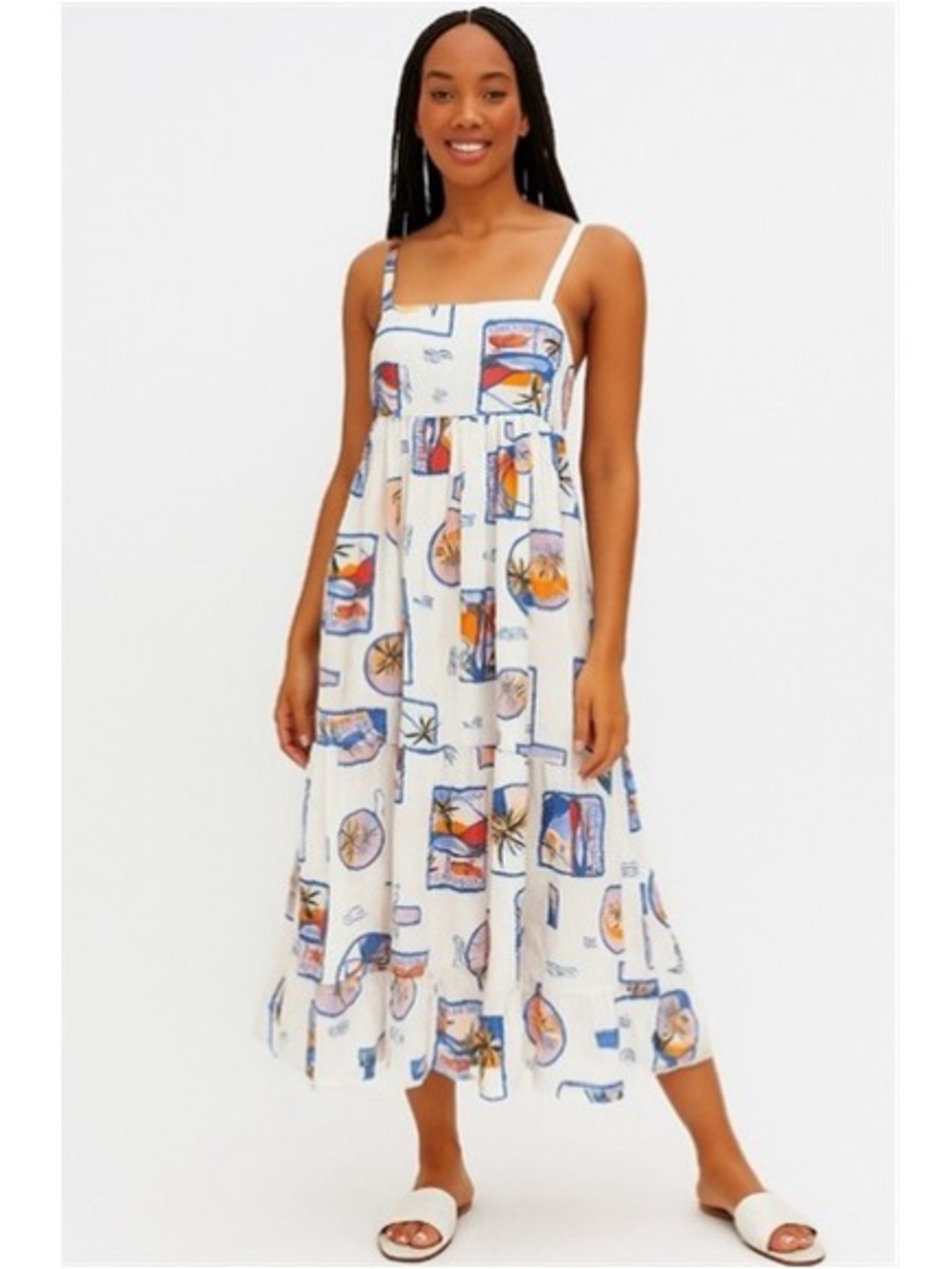 Paper Heart Anthropologie La Dolce Vita Linen Blend Dress